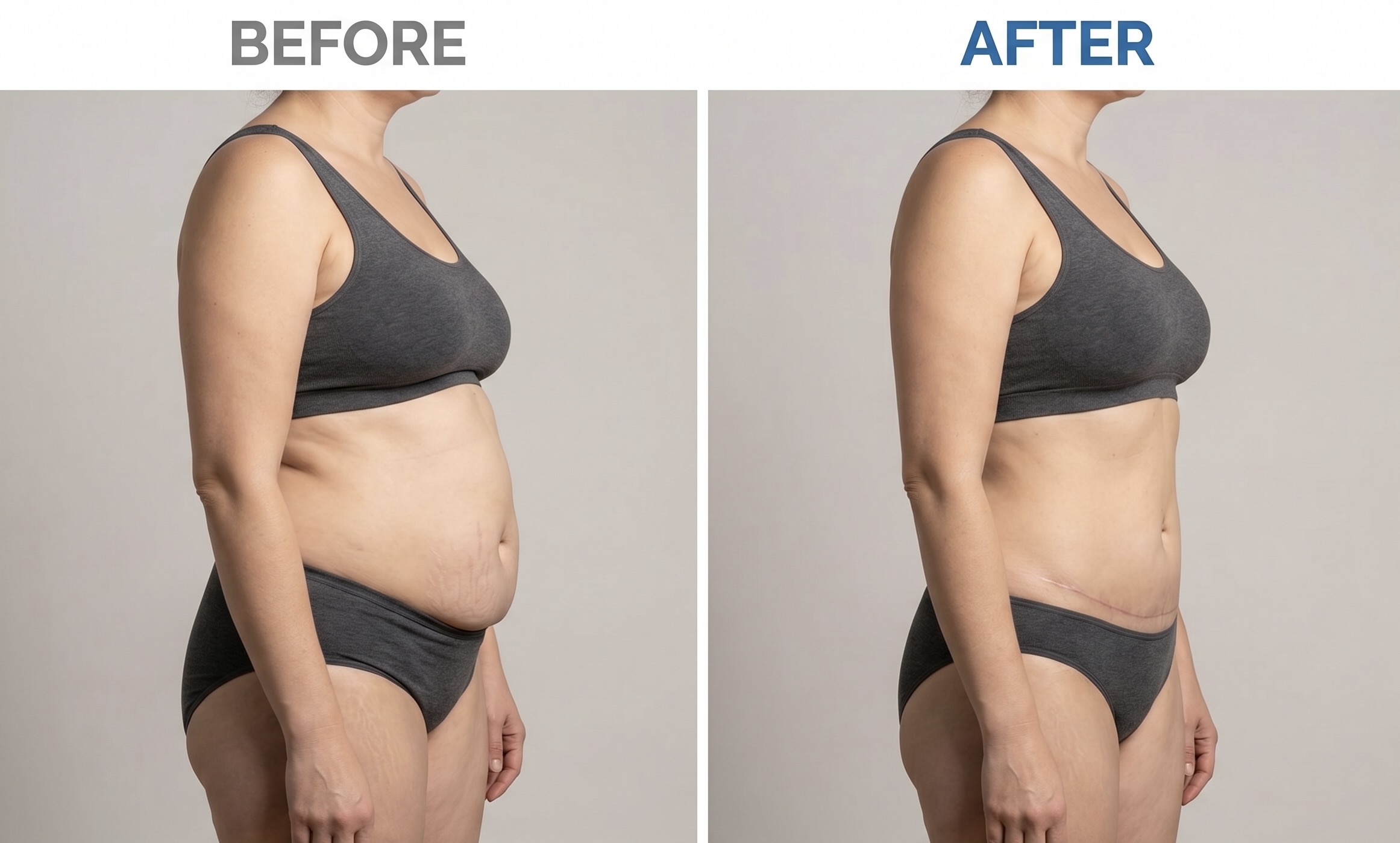 Tummy Tuck Before After Results - TRUE Hospitals Gurgaon