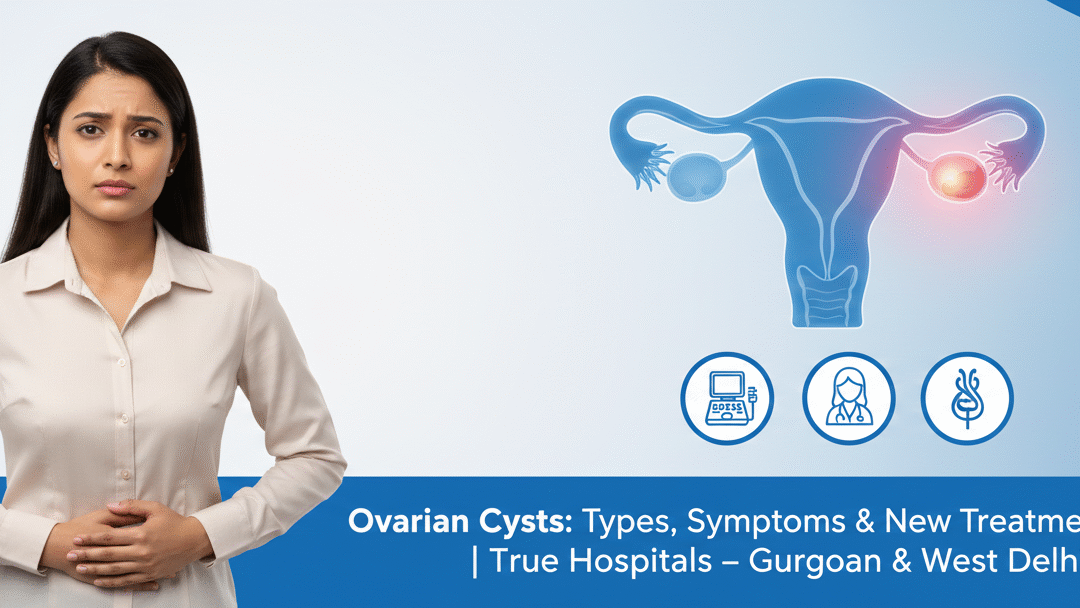 Ovarian Cysts: Types, Symptoms & New Treatment Options | True Hospitals – Gurgaon & West Delhi